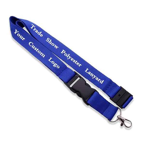Polyester Lanyard With Safety Buckle