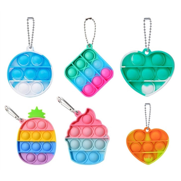 Pop Fidget Silicone  key chain