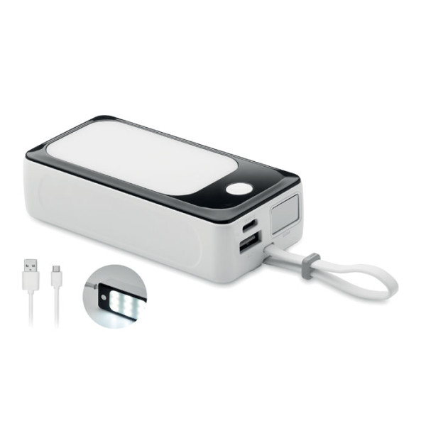 POWLIGHT + 10000 mAh power bank with COB
